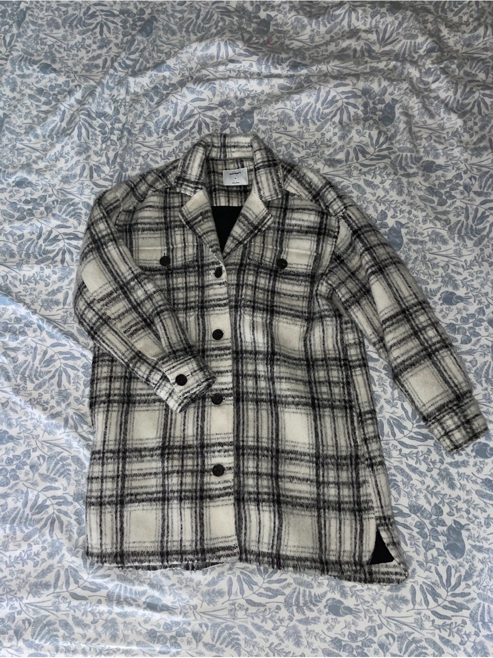 Plaid Button-Up Shacket Coat
